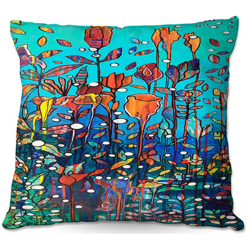 Floral Reversible Throw Pillow, 20" x 20"