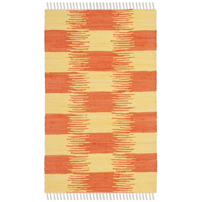 Opie Hand Woven Cotton Ikat Rug, Rectangle 2'6" x 4'