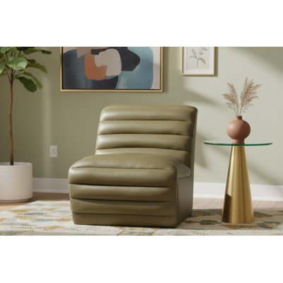 Fauteuil d'appoint en cuir Vega