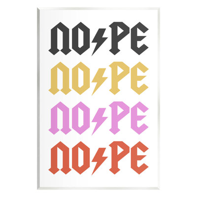 «Nope Thunder Bold», phrase encadrée par House of Lulu