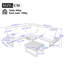 195cm Wide L-Shaped Metal Patio Sectional Set