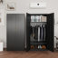 Armoire penderie en métal de 36 po de largeur avec serrure