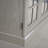 White Acrylic Mirrored Door Sideboard-390639546
