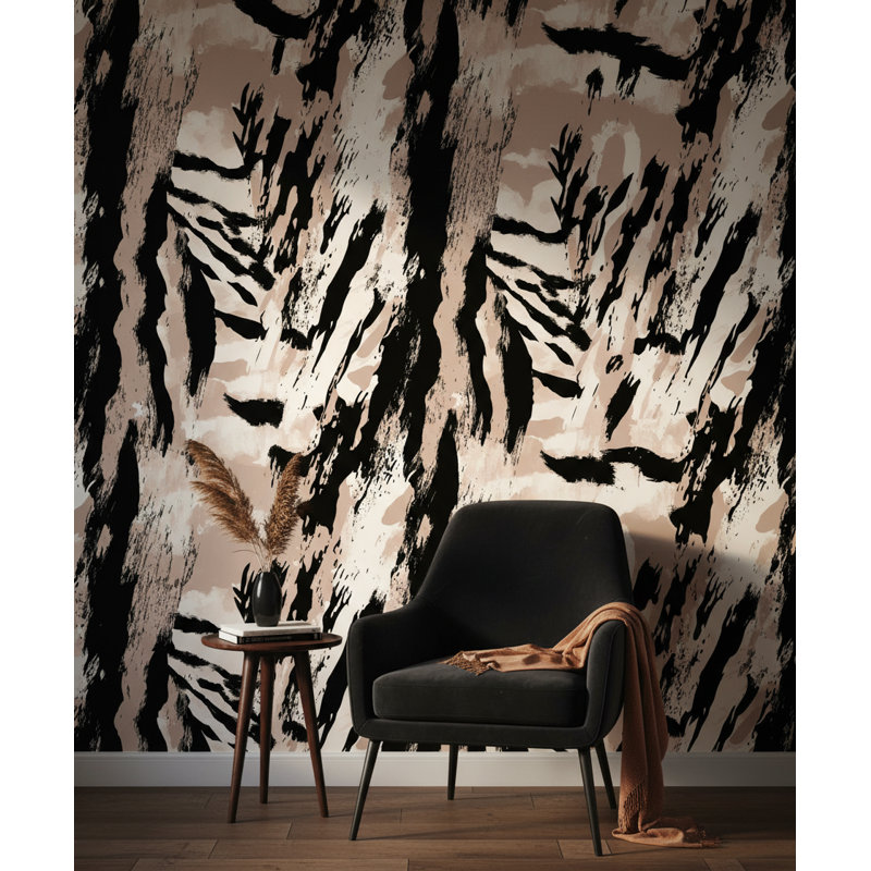 Papier peint dynamique abstrait sur fond blanc