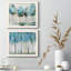Printemps - ensemble de 2 peintures sur toile encadrées-1022367650-1022367654