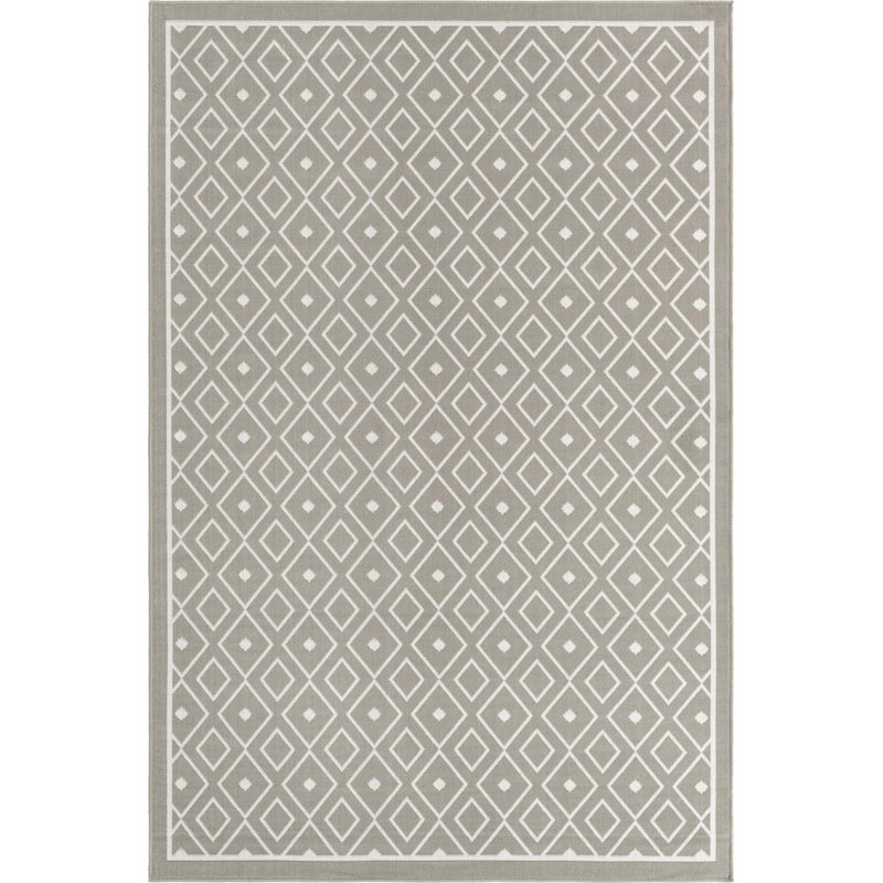 Outdoor Preen Area Rug Stone Color, Rectangle 6' x 9'