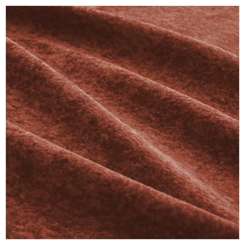 Repose-pieds rectangulaire en velours rouge avec rangement, Red