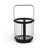 Vortial Black Metal Banded Ridged Glass Lantern-710113263-710113259