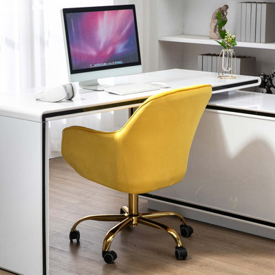 Chaise avec accoudoirs en velours Emery Camyra