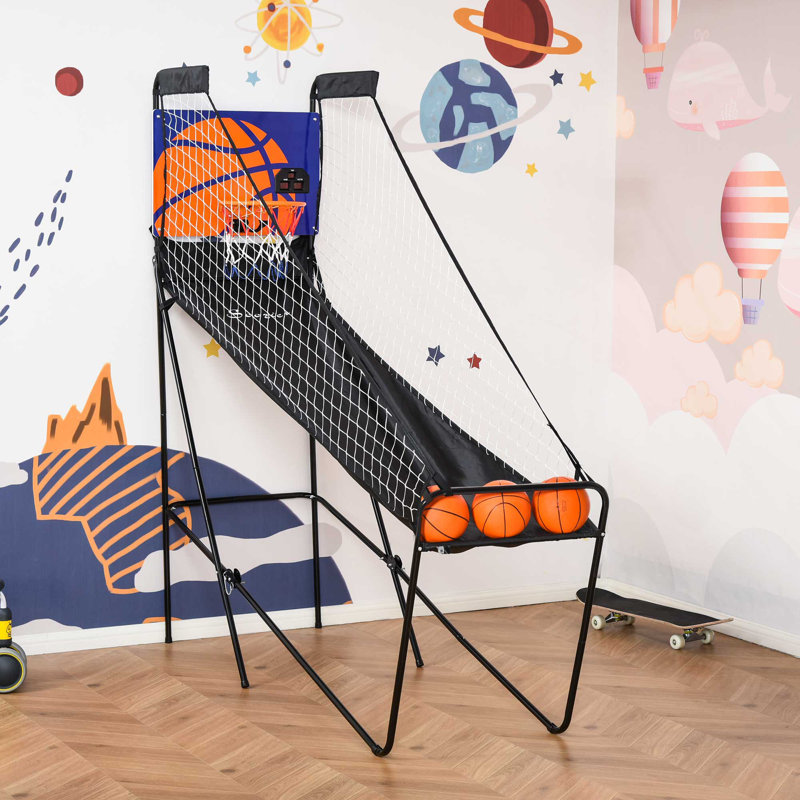 Jeu d'arcade de basketball avec tableau de pointage électronique pour 1 à 2 joueurs