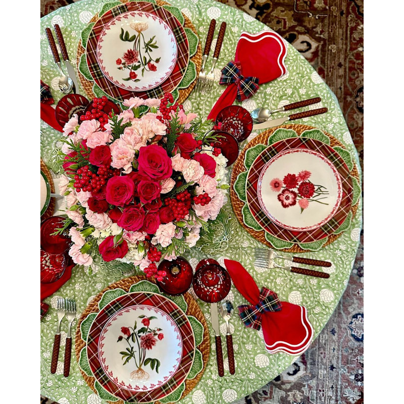 Round Tablecloth - Green Eden, 70" Round