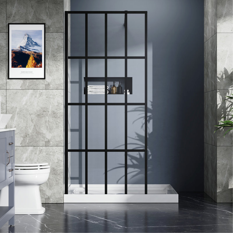 Porte de douche à l'italienne 34 "X 72"