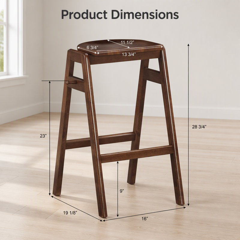 Tabourets de bar empilables Mid-Century Malvern