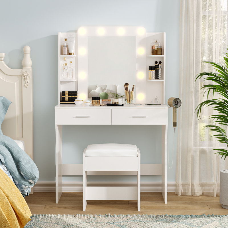 Coiffeuse Jaeli, Blanc