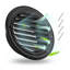 Round Wall Vent Cover Stainless Steel AC Vent Black-542733080