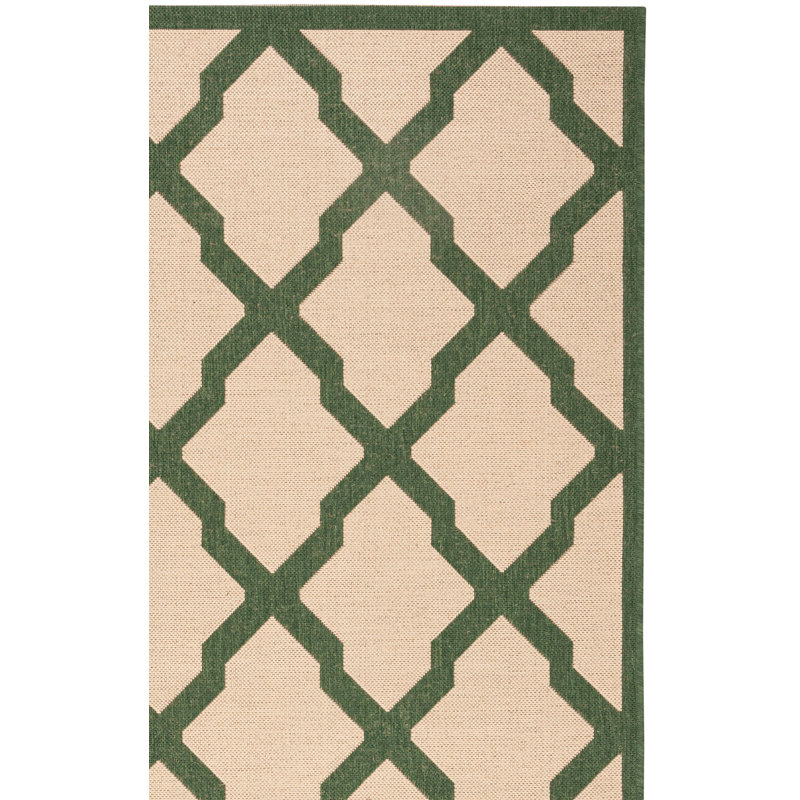 Tapis d'intérieur / extérieur à motif géométrique Adler, Tapis de couloir 2 pi 2 po x 8 pi