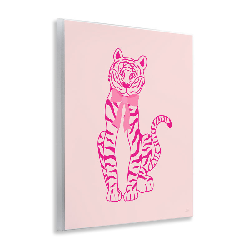 Plaque murale Mod Chic Tiger avec nœud, design par Natalie Carpentieri