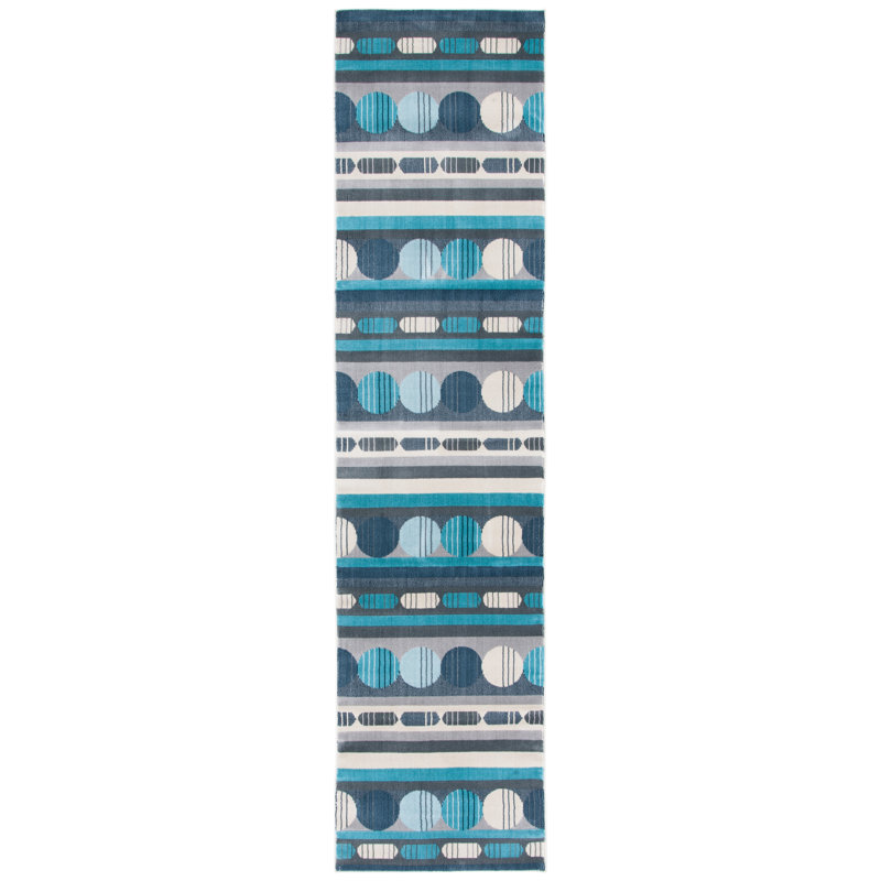 Honea 300 Performance Geometric Rug, Runner 2'2" x 9'