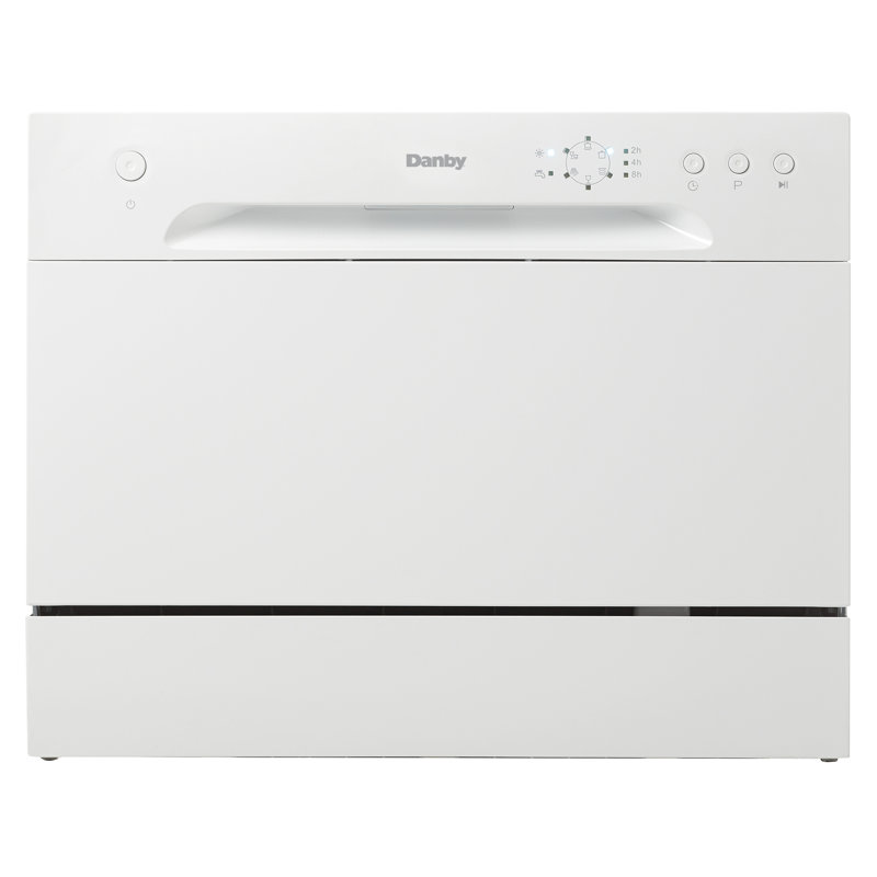 White Stainless Steel Energy Star Countertop Dishwasher