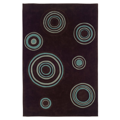 Marisela Handmade Rug Chocolate And Spa Blue
