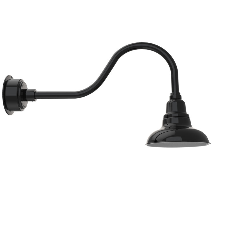 Idella LED Wall Light, Black, 16" H x 8" W x 32" D