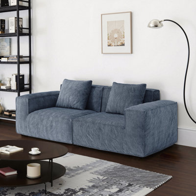 Canapé modulaire pour salon confortable Canapé-lit modulaire en tofu avec accoudoirs Canapé pliable confortable pour chambre à coucher - Tissu chenille Gary