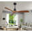 Sofucor Kemp 52" 3-Solid Wood Blade Classic Ceiling Fan with Remote Control and no Lights-91715618