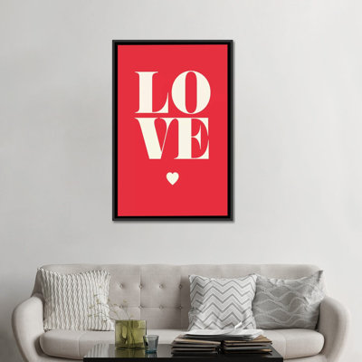 « love », impression sur toile