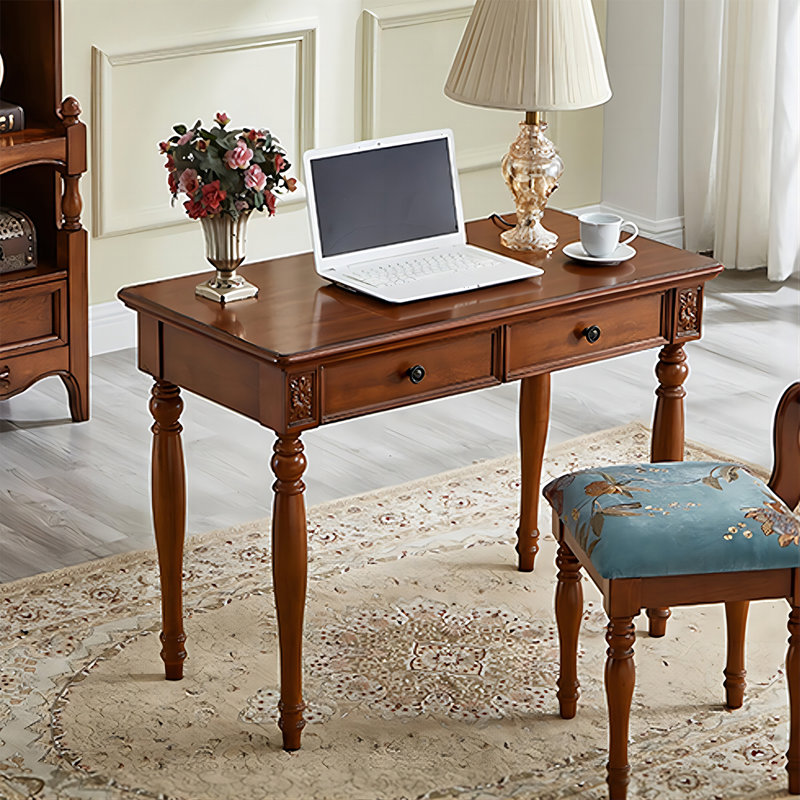 Bureau d'écriture avec tiroirs Brownness