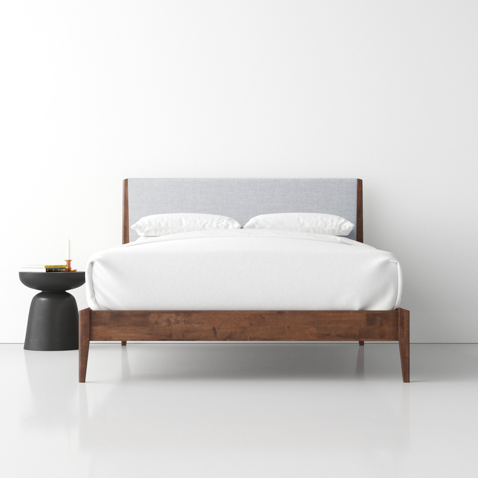Javi Platform Bed, King, Walnut