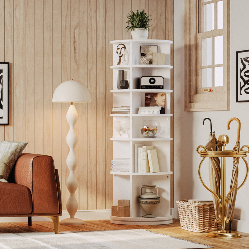 Latitude Run® Rotating Shoe Rack Tower 360°, Revolving Spinning