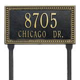 Egg and Dart 2-Line Lawn Address Sign