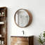 Miroir mural coulissant 23,62 "avec tablettes de rangement