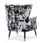 Upholstered Accent Chair With Footstool