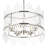 Eletto 5-Light Dimmable Glass Drum Chandelier-2031856678