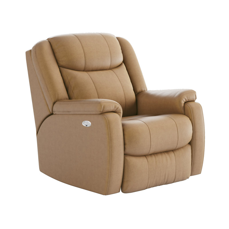  Hercules Genuine Leather Dual Power Wall Recliner, Maximus Caramel