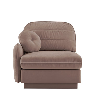 Celena Sofa LSF Chenille - Rose Dust
