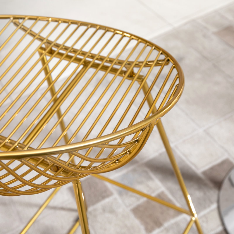 Kaivhon Counter Stool with Metal Frame