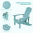 Plastic Adirondack Chair Patio Plastic Chair Fire Pit Single Chair-1454413758
