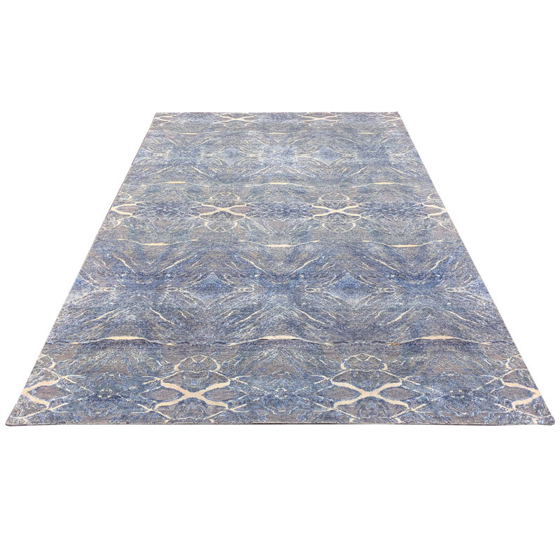 Ikat Area Rug, Rectangle 6' x 9'