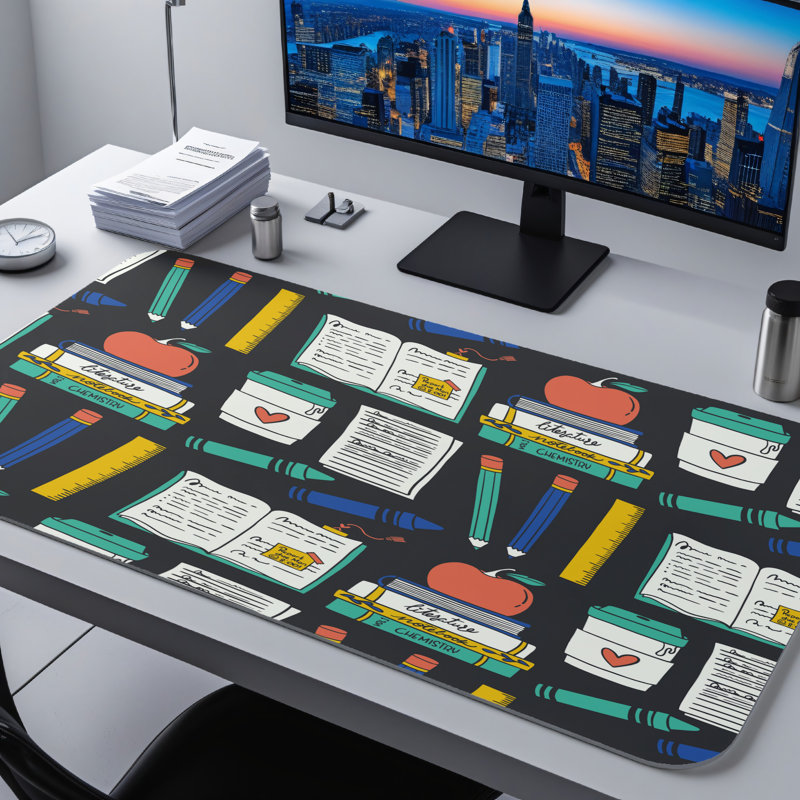 Polyester Desk Pad, 31.5x15.5