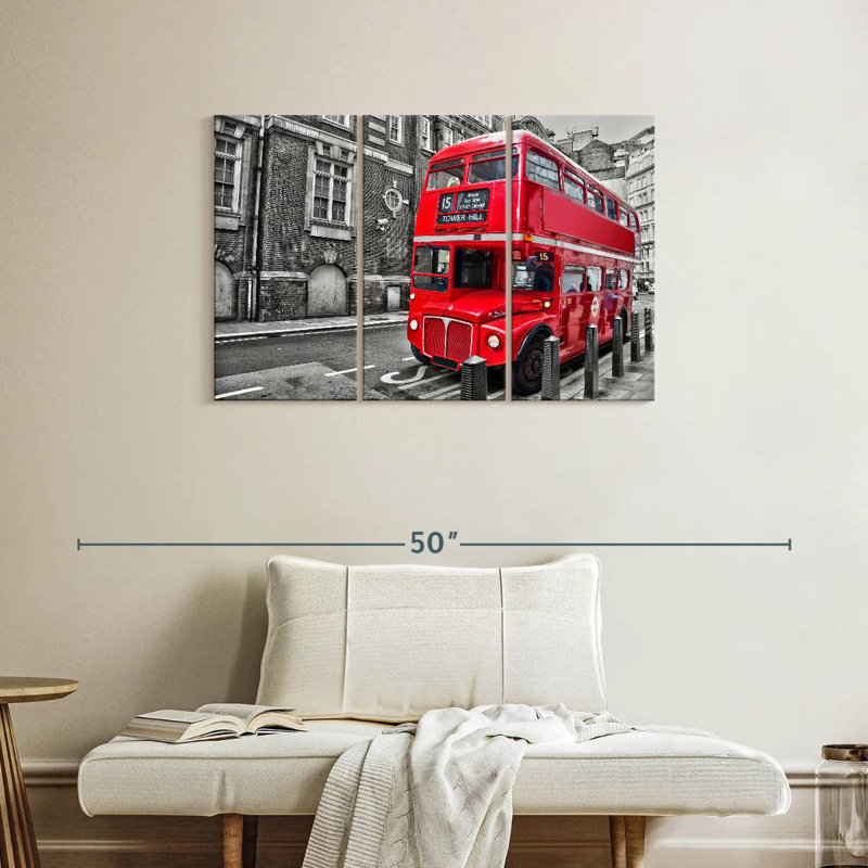 Mehar Pop Double Decker Bus, 24" H x 38" W