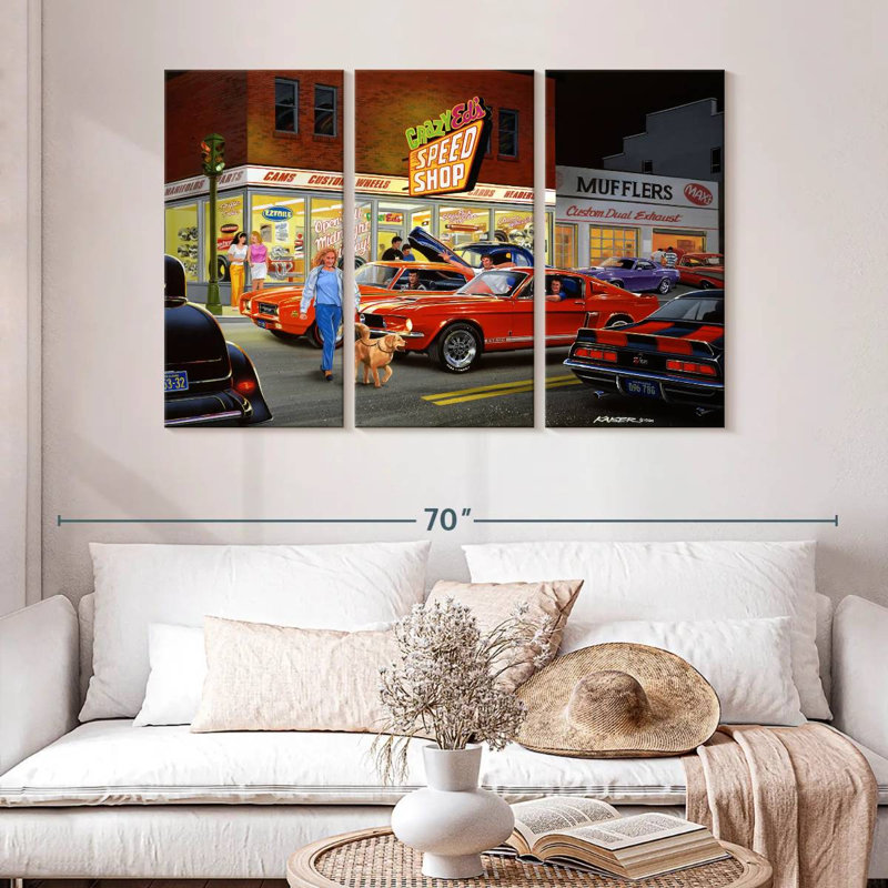 Mehar Crazy Ed's, 32'' H X 50'' W