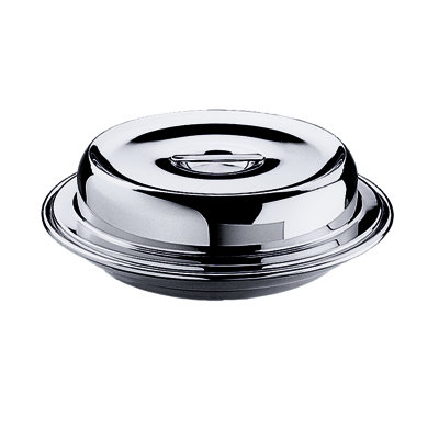 Room Service Insulated Plate with Cover and Thermal Serving Unit  - 12 Pieces - Stainless Steel