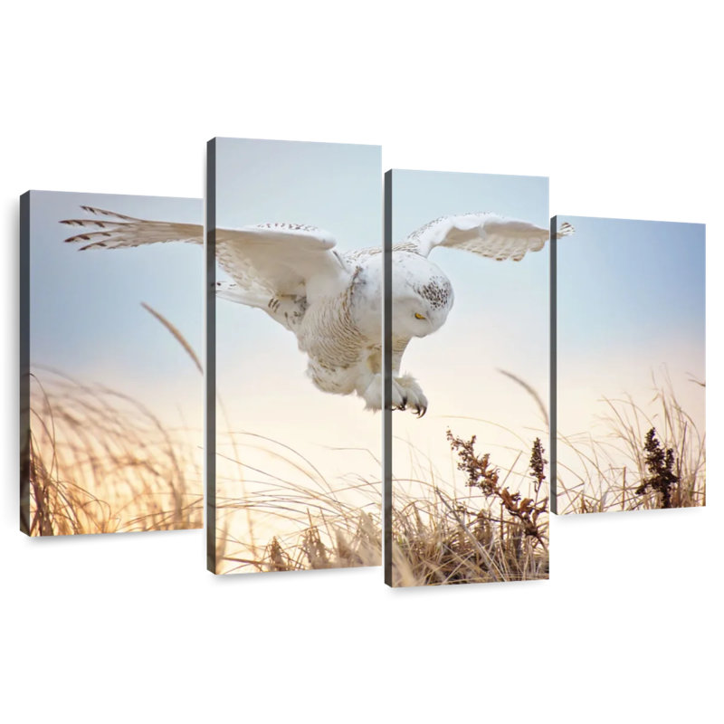 Brampt Flying Snowy Owl, 32" H x 52" W