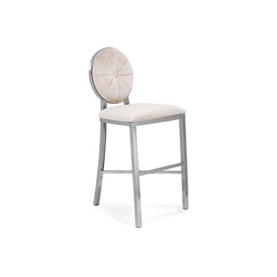Regina Upholstered Counter Stool with Metal Frame