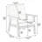 Nordic Style Solid Wood Upholstered Armchair-147186080