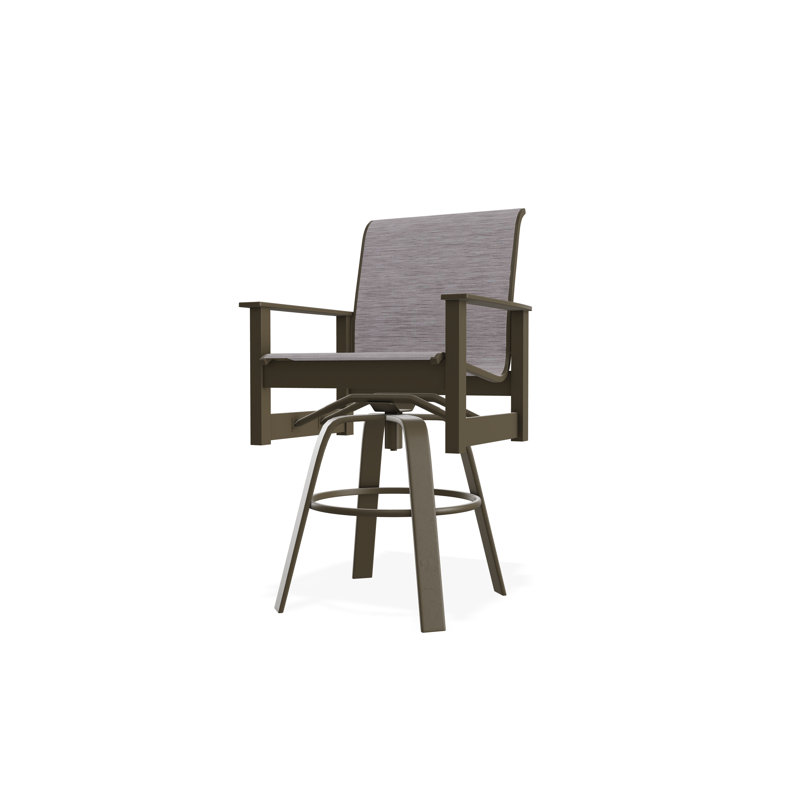 Leeward Polymer Outdoor 26'' Counter Stool, Beachwood, Fossil, 30"