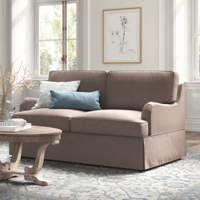 Fabric 61.42'' Reception Loveseat