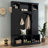 Classic All-in-One Hall Tree with Adjustable Shelves,Storage Bench with Dual Side Cabinets-1047963597